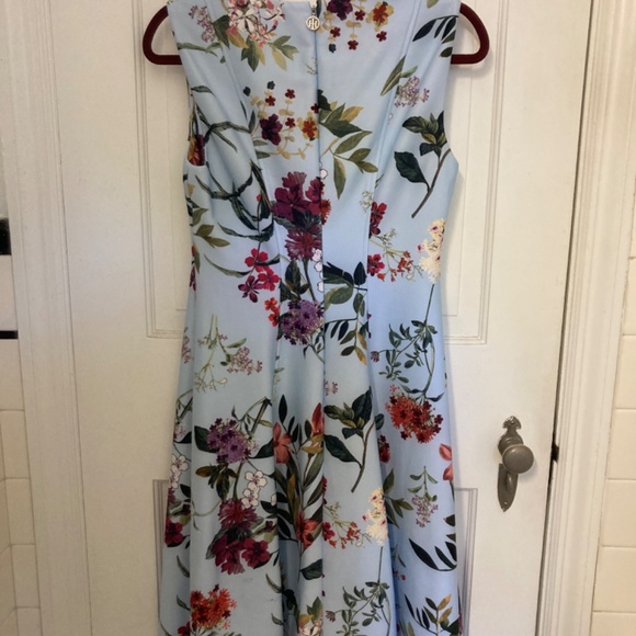 Like New Tommy Hilfiger Blue Floral Fit and Flare Dress - Picture 2 of 3